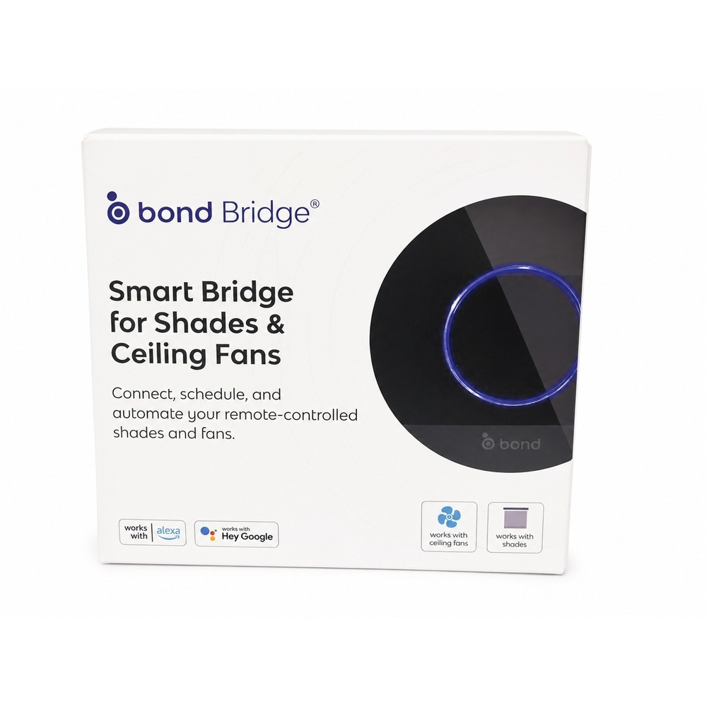 Bond Bridge Smart Home Hub for Ceiling Fans and Shades BD-1000 Black